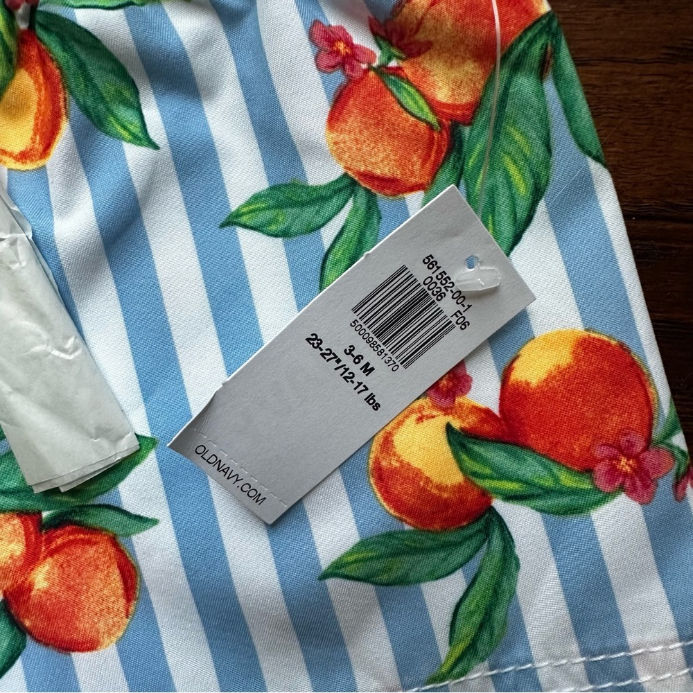 Set of TWO Old Navy Fruit Print Boys swim trunks - Picture 4 of 5